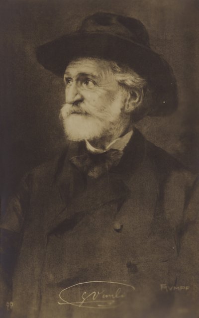 Porträt von Giuseppe Verdi von Italian Photographer