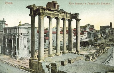 Rom, Italien, Römisches Forum, Tempel des Saturn von Italian Photographer