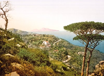 Blick auf den Vesuv über die Bucht von Neapel von Italian Photographer