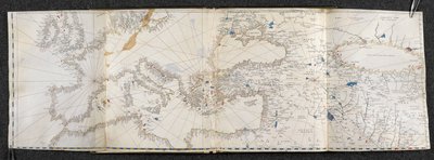 Karte von Europa und Asien. Portolano, in einundzwanzig Karten, von Ländern in beiden Hemisphären (Pergament) von Italian School