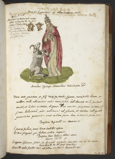 Prophezeiungen und Bilder des fünfzehnten Papstes, von Joachim von Fiore von Italian School
