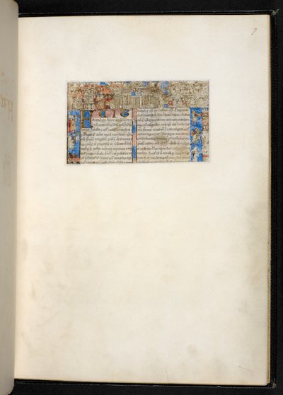 Add MS 27695, f.7r, aus einem Traktat über die Laster und Tugenden, Genua, um 1330-40 von Italian School