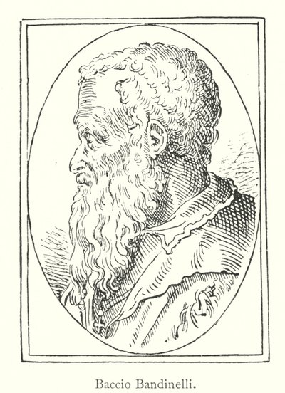 Baccio Bandinelli (Gravur) von Italian School