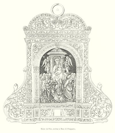 Friedenskuss, zugeschrieben Maso di Finiguerra (Stich) von Italian School