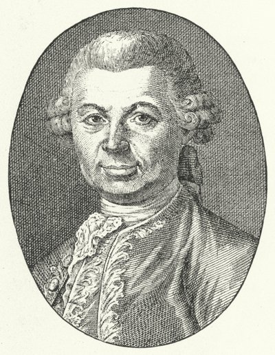 Carlo Gozzi, italienischer Dramatiker (Stich) von Italian School