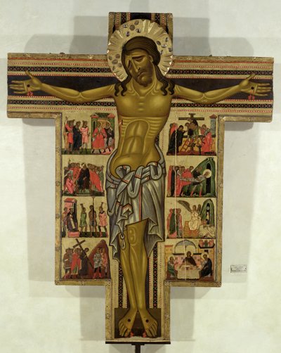 Kreuzigung mit Geschichten der Passion, Schule von Lucca von Italian School