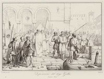 Absetzung des Dogen Galla, 750 von Italian School