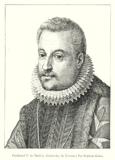 Ferdinand I. de Medicis, Großherzog der Toskana (Stich) von Italian School