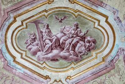 Freskengewölbe der hinteren Apsiskrypta der Kathedrale von Italian School