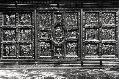 Vorderseite des Wulvinius-Altars, präsentiert von Angilberto II im Jahr 835 von Italian School
