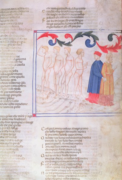 Geri del Bello im Kreis der Fälscher, aus der Göttlichen Komödie von Dante Alighieri von Italian School