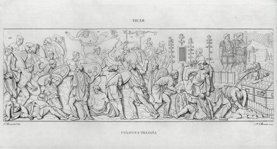 La Colonna Trajana, Trajanssäule von Italian School