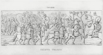 La Colonna Trajana, Trajanssäule von Italian School