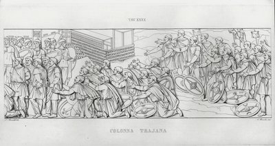 La Colonna Trajana, Trajanssäule von Italian School
