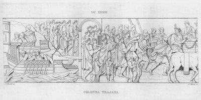 La Colonna Trajana, Trajanssäule von Italian School