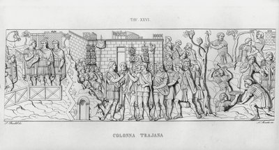 La Colonna Trajana, Trajanssäule von Italian School