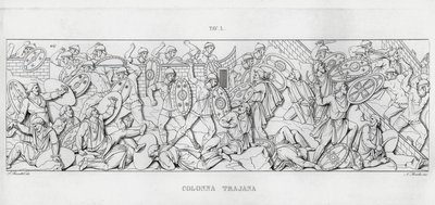 La Colonna Trajana, Trajanssäule von Italian School