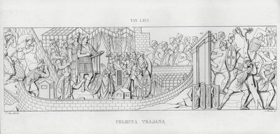 La Colonna Trajana, Trajanssäule von Italian School