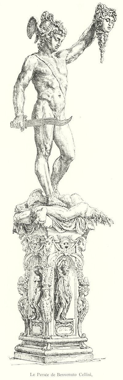 Perseus von Benvenuto Cellini (Stich) von Italian School