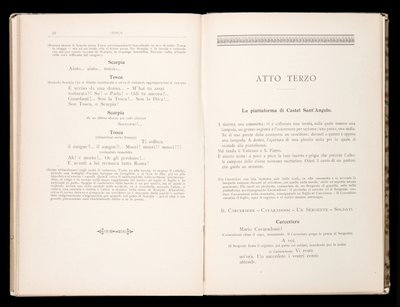 Libretto della Tosca von Giacomo Puccini, Edition Ricordi, Italien von Italian School