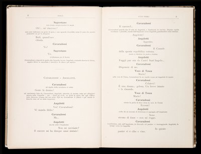 Libretto della Tosca von Giacomo Puccini, Edition Ricordi, Italien von Italian School