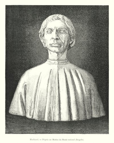 Machiavelli, nach einem Marmor im Nationalmuseum, Bargello von Italian School
