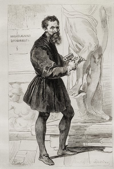 Michelangelo Buonarroti Bildhauer von Italian School