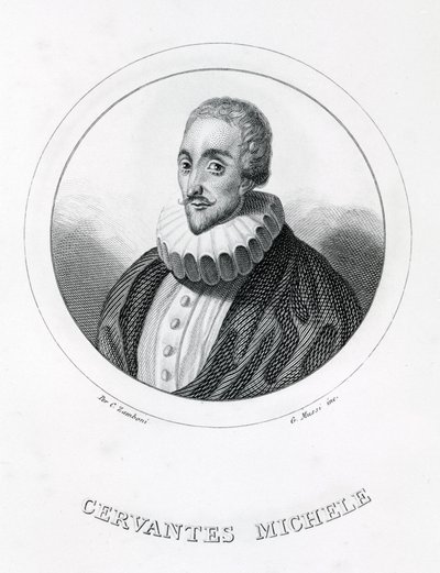Miguel de Cervantes, spanischer Schriftsteller (1547 - 1616) von Italian School