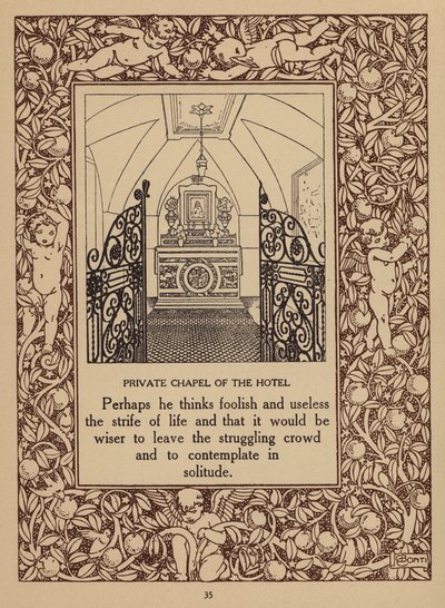 Seite aus der Broschüre für das San Domenico Palace Hotel, Taormina von Italian School