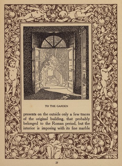 Seite aus Broschüre für San Domenico Palace Hotel, Taormina von Italian School