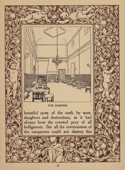 Seite aus einer Broschüre für das San Domenico Palace Hotel, Taormina von Italian School