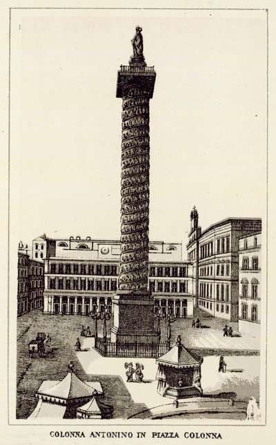 Rom: Colonna Antonino In Piazza Colonna von Italian School