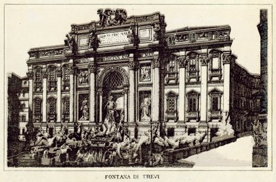 Rom: Trevi-Brunnen von Italian School