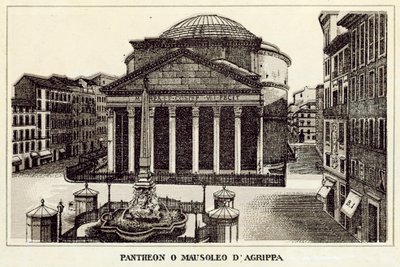 Rom: Pantheon oder Mausoleum des Agrippa von Italian School