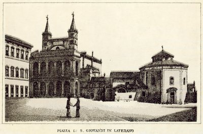 Rom: Platz St. Johannes im Lateran von Italian School
