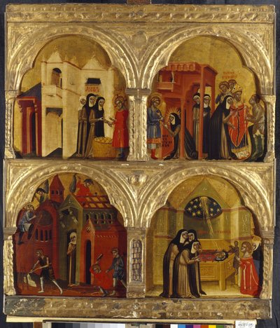 Szene aus dem Leben der Heiligen Juliana von Italian School