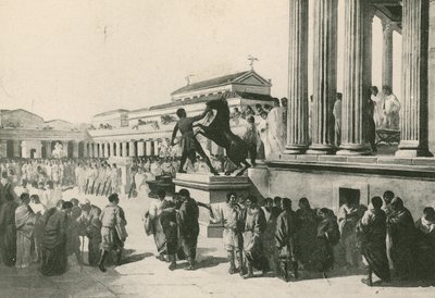 Die Wahlen im Zivilforum (Gravur) von Italian School
