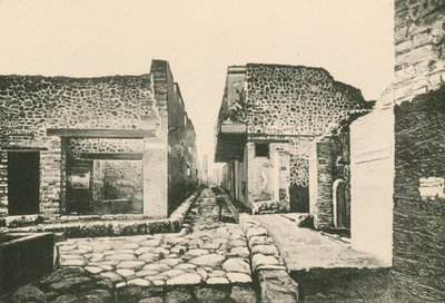 Das Haus des Pensile-Balkons wie es ist (Gravur) von Italian School