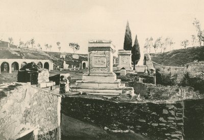 Das Ustrinum oder Krematorium wie es ist (Gravur) von Italian School