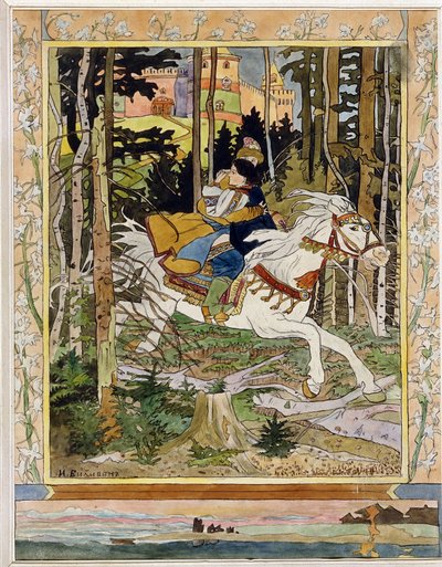 Der Prinz Iwan. Held der russischen Folklorelegenden von Ivan Yakovlevich Bilibin