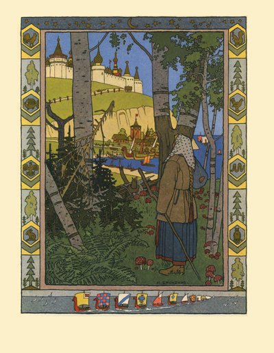 Illustration zum Märchen Die Feder des Finist der Falke, 1901-1902 von Ivan Yakovlevich Bilibin