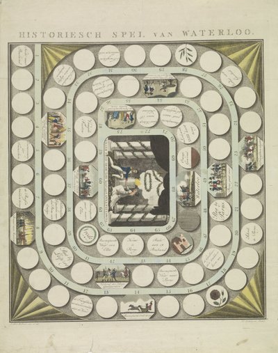 Spiel von Waterloo, 1815 von J.B.D. Wibmer