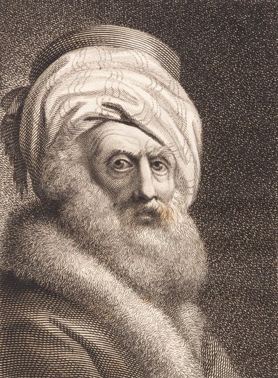 Porträt eines alten Mannes. Nathan der Weise von J.F. Clemens