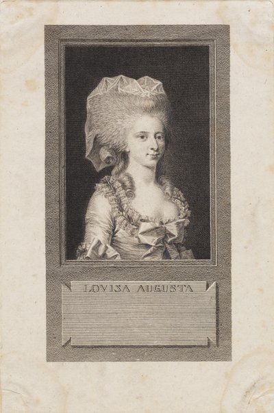Porträt von Prinzessin Louisa Augusta von J.F. Clemens