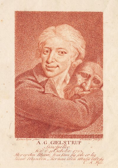 Der Schauspieler Adam Gottlob Gielstrup (1753-1830) von J.F. Clemens