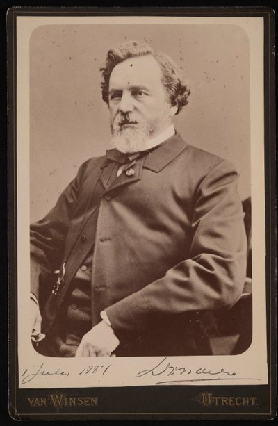 Porträt von Franciscus Cornelius Donders, 1818-1889, 1. Juli 1884 von JJA Van Winsen