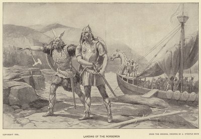Landung der Nordmänner von J. (after) Steeple Davis