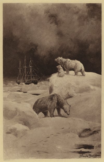 Peary in den arktischen Regionen von J. (after) Steeple Davis