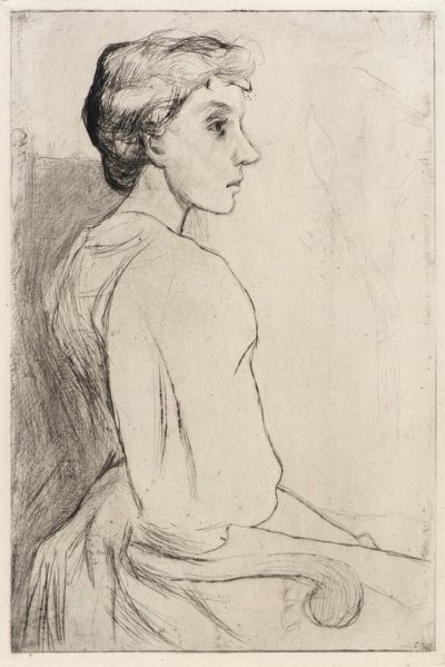 Porträt einer Frau von J. Alden Weir