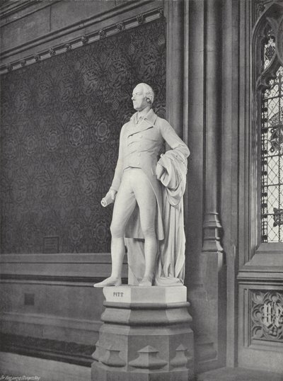 Statue von Pitt von J. Benjamin Stone